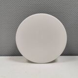 LYFA ceiling lights, white opaline glass, metal suspension, 1950s Denmark