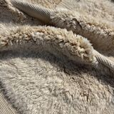 Moroccan Berber rug in white wool