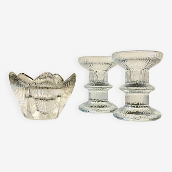 Candle holders littala vintage style crystal