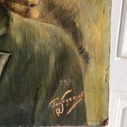Oil portrait of a woman, 50/60's