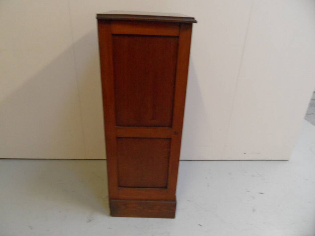 Antique filing cabinet with roller shutter