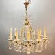 Vintage Crystal Chandelier, Italy, 1960s