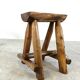 Tabourets vintage en chêne, 1970
