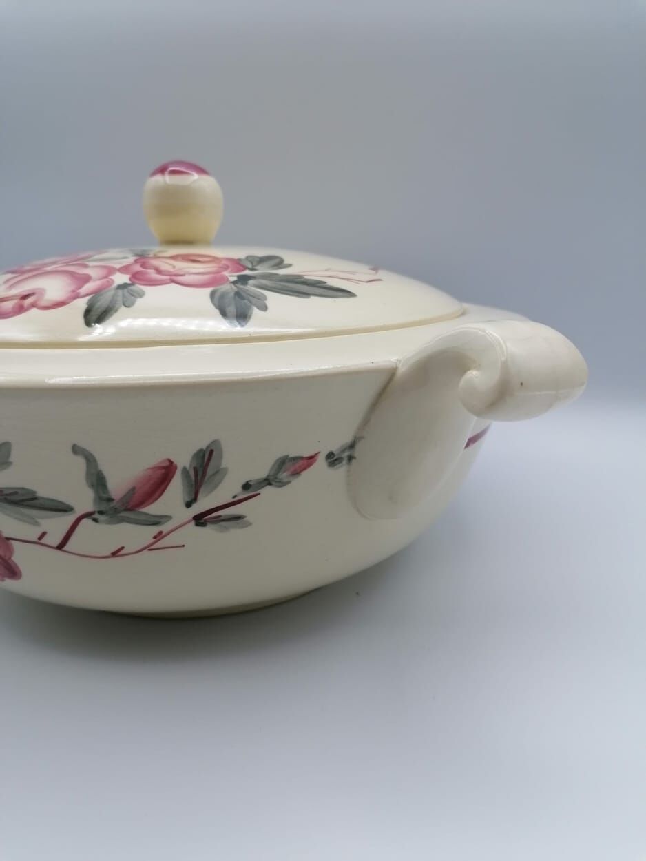 Soupière Rosy Sarreguemines