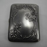 solid silver cigarette case vermeil nineteenth sterling silver cigarette case