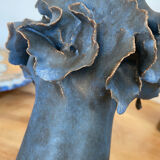 Vase céramique contemporaine bleu