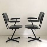 Paire de fauteuils vintage 1970's