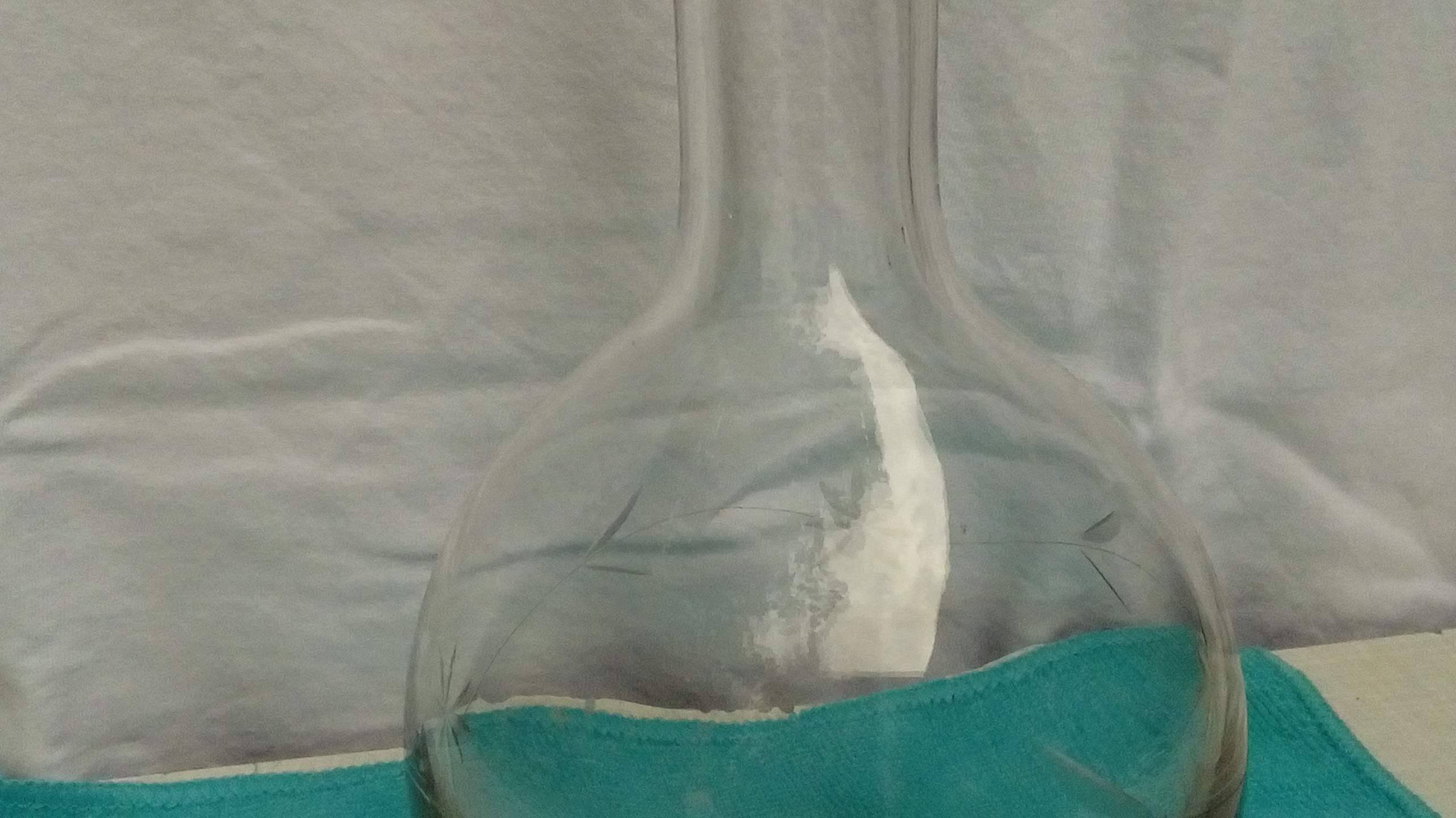 Chiseled crystal carafe stamped belgium