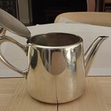 Silver metal teapot
