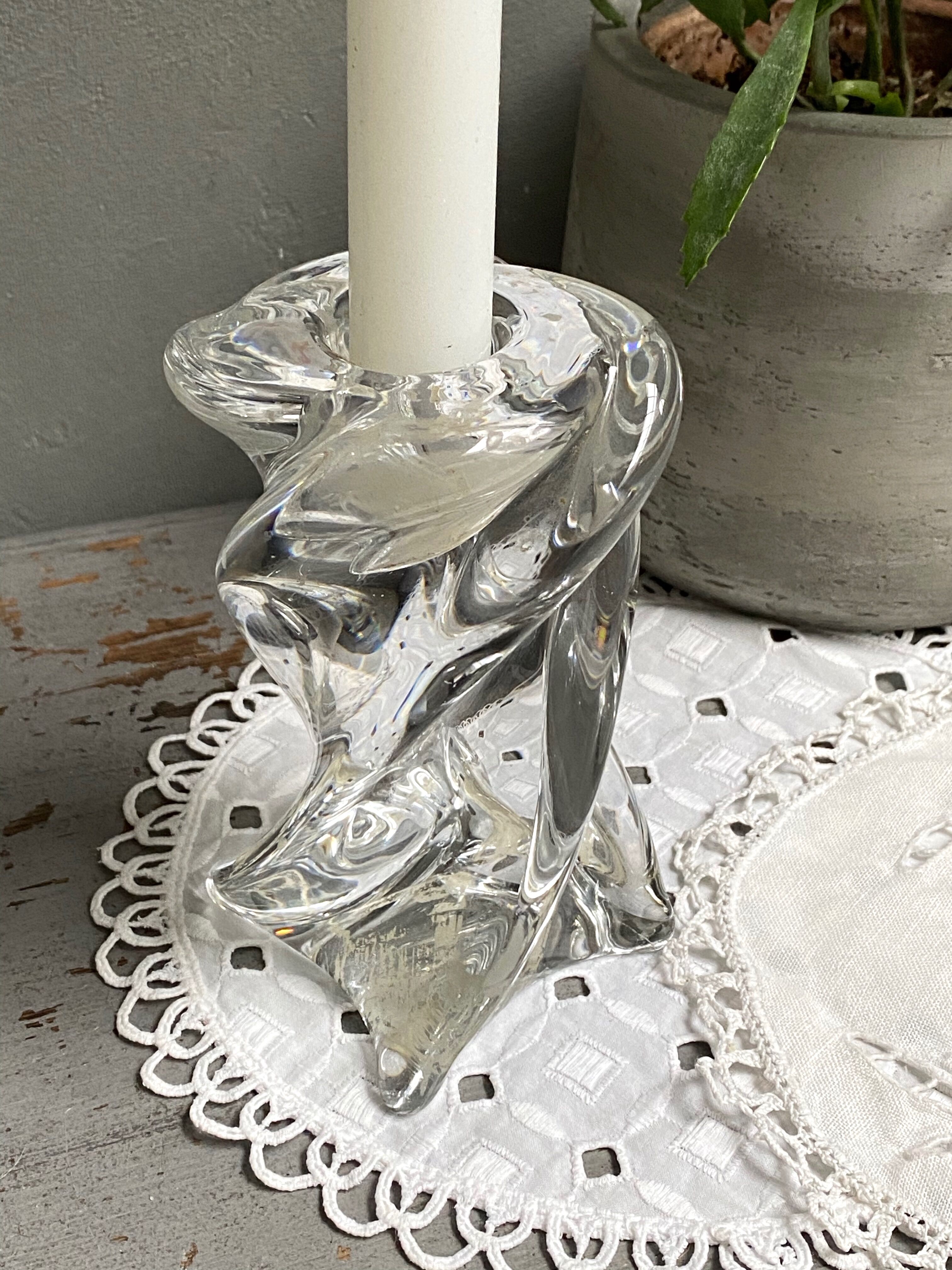 Crystal candle holder