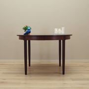 Table ronde en palissandre, design danois, années 1970, production : Danemark