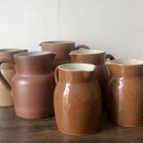 Set of 3 jugs in Grès du Berry stoneware