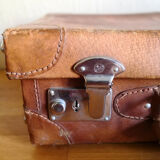 Leather suitcase