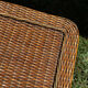 Woven rattan coffee table - 1970s