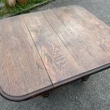 Henry II style oak dining table