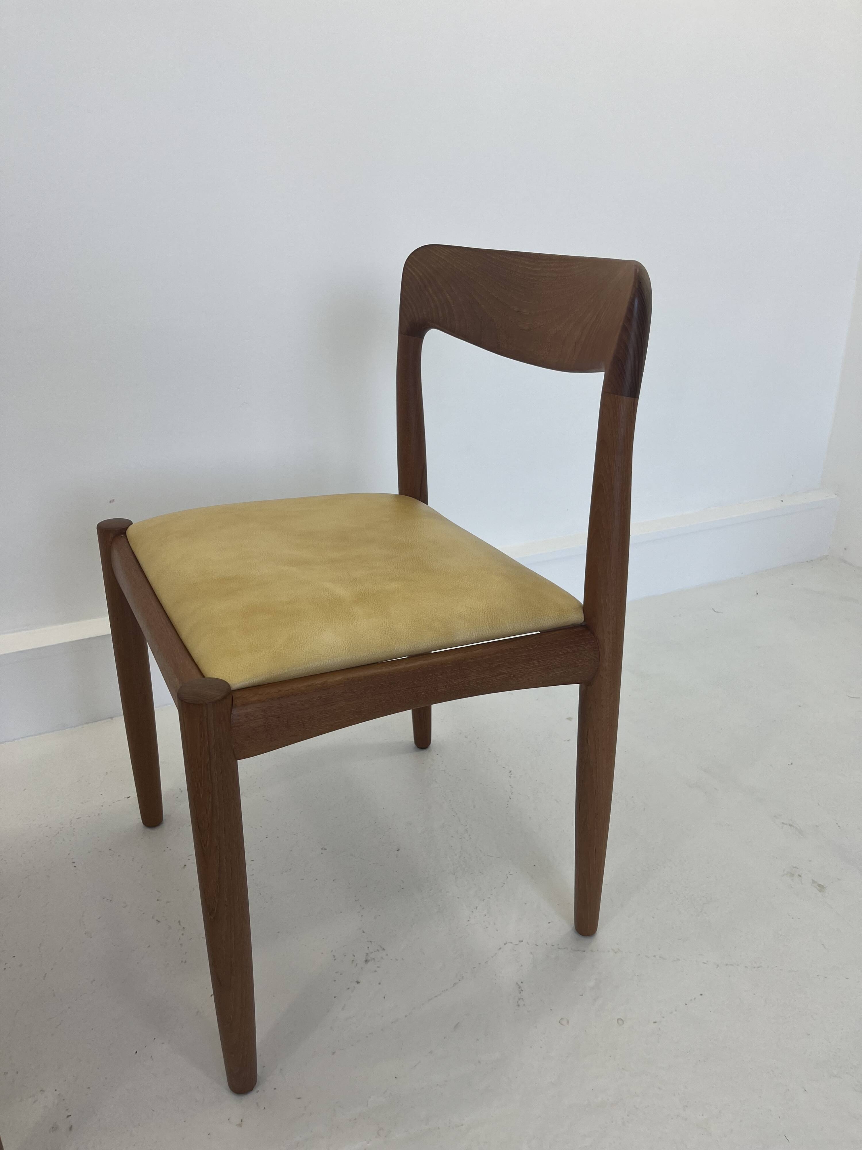 Vintage Danish Dining Chairs in Teak by H.W. Klein for Bramin, Set of 2