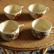 Lot 4 teacups Digoin Sarreguemines