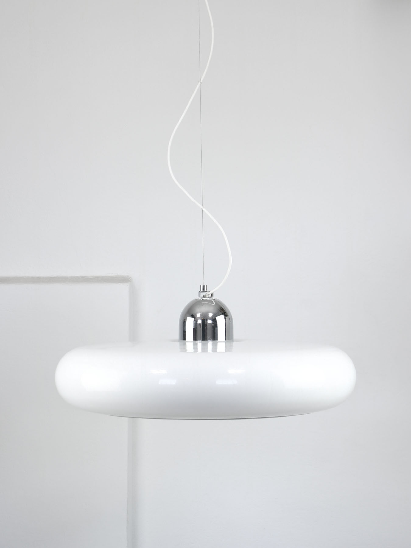 Pendant space-age Guzzini lamp, 70s