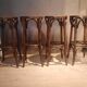 Set of 4 bar stools in "Thonet" style.