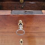 Louis XVI style flat desk in 19th century mahogany
