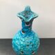 Former ceramic ewer pitcher - vintage blue ecumes