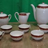 Digoin Sarreguemines earthenware coffee service