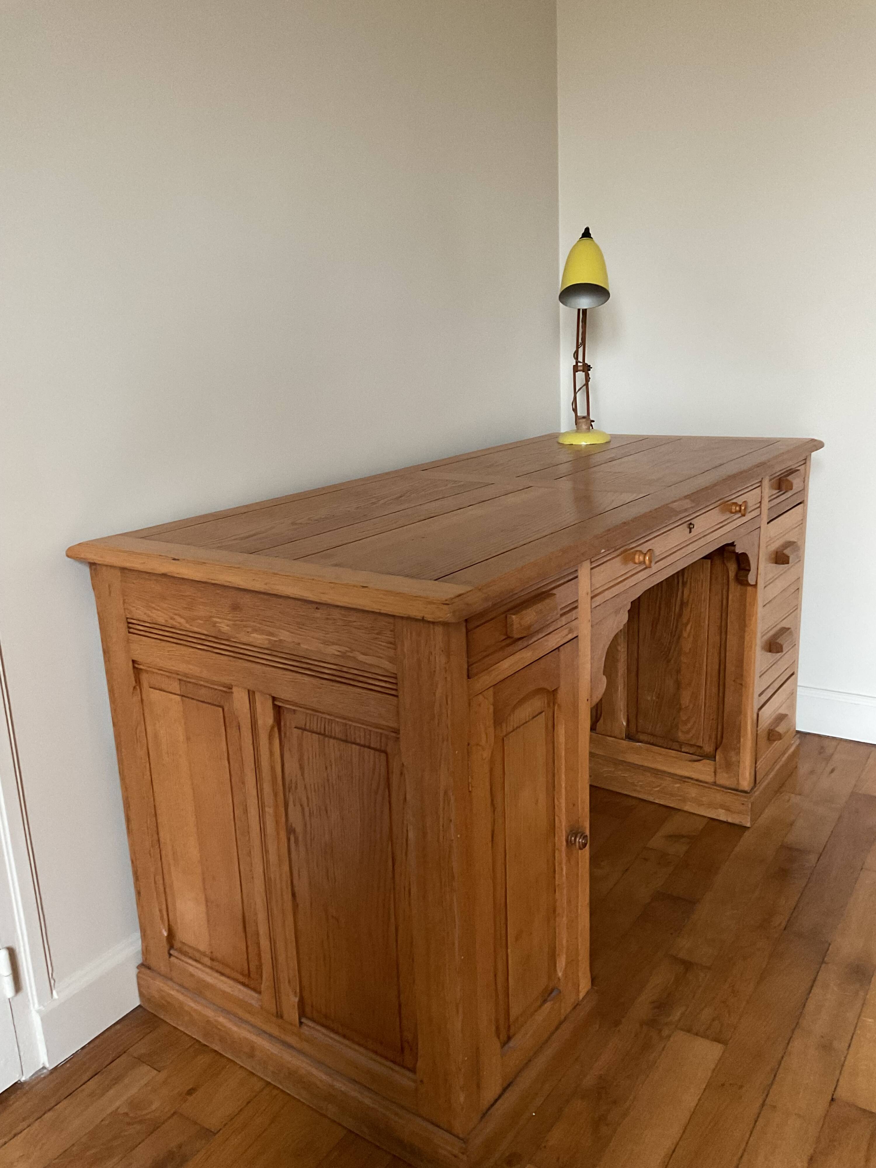 Antique oak desk