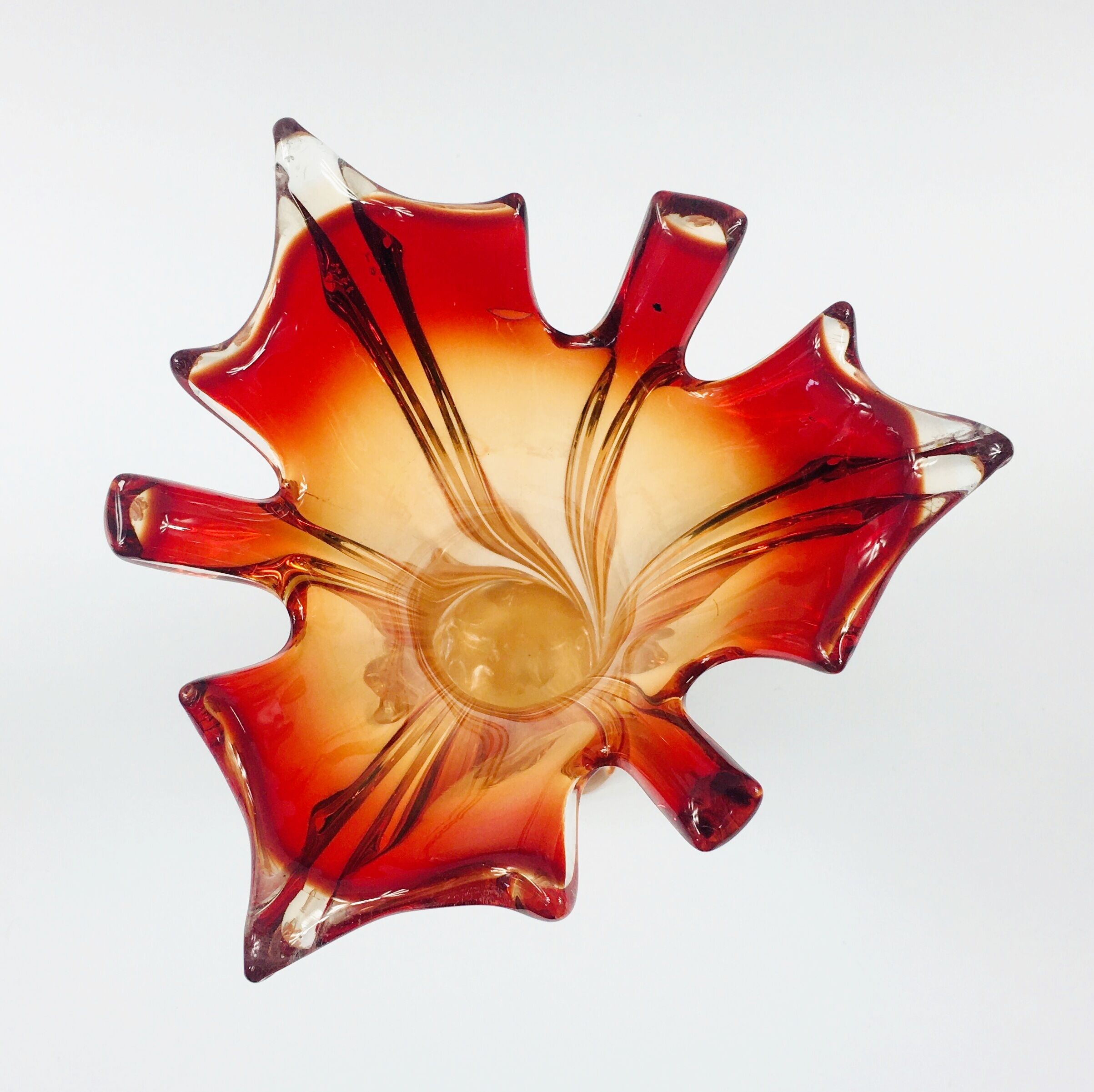 Large Twisted Murano Glass Vase, Italy, 1960s