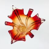 Vase en verre de Murano torsadé Italie années 1960
