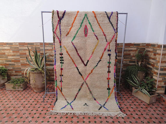 Carpet Berber azilal 207 x 116 cm