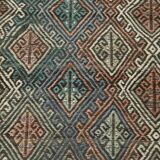 5x8 Kilim Light Blue Geometric Style Kilim Rug, 165x245Cm