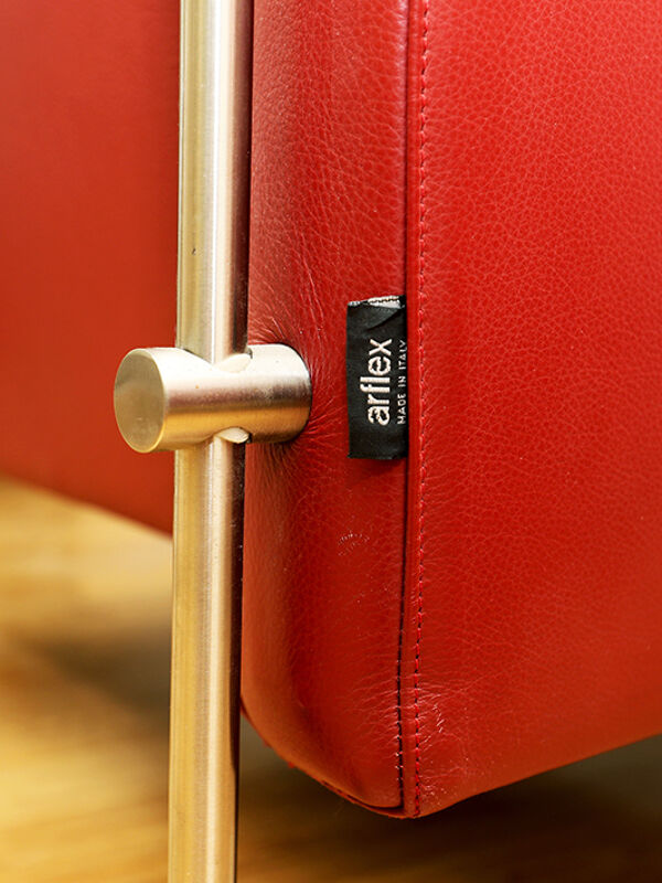 paire De fauteuils En cuir Rouge Felix Design Burkhard Vogtherr Pour Arflex; Année 80.Bon État.