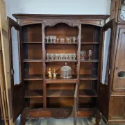 Buffet vitrine bibliothèque style Louis XV