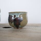 Series of 5 vintage stoneware cups