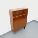 Vintage Scandinavian modernist style teak storage bookcase