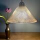 Amber glass lampshade pendant light
