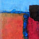 Acrylic on canvas Abstract art small contemporary painting