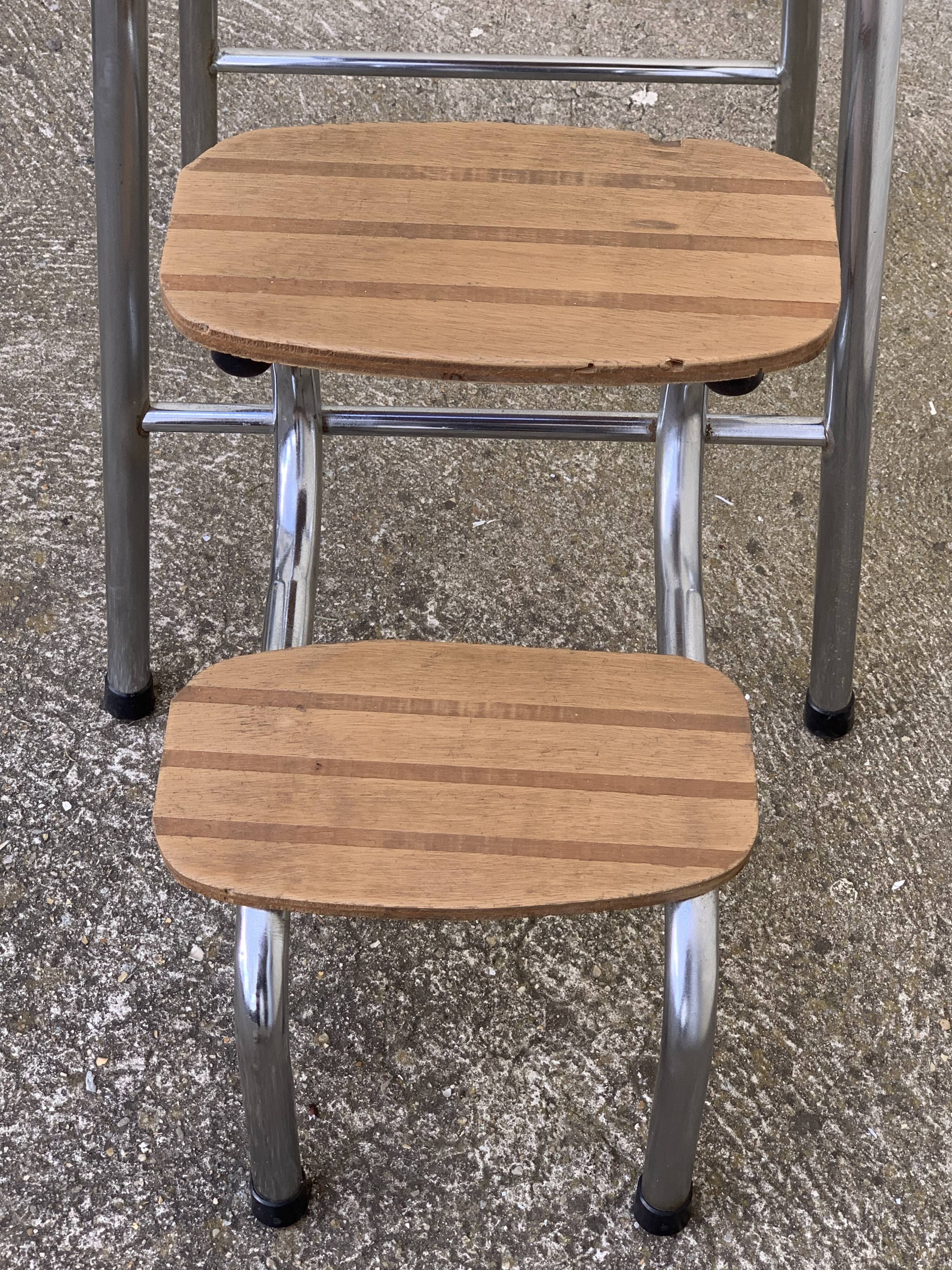 Formica stepladder stool 1970