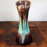 Antique Brown and Green Ceramic Jug