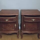 Pair of mahogany bedside tables