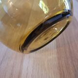 Amber glass vase design - owl shape