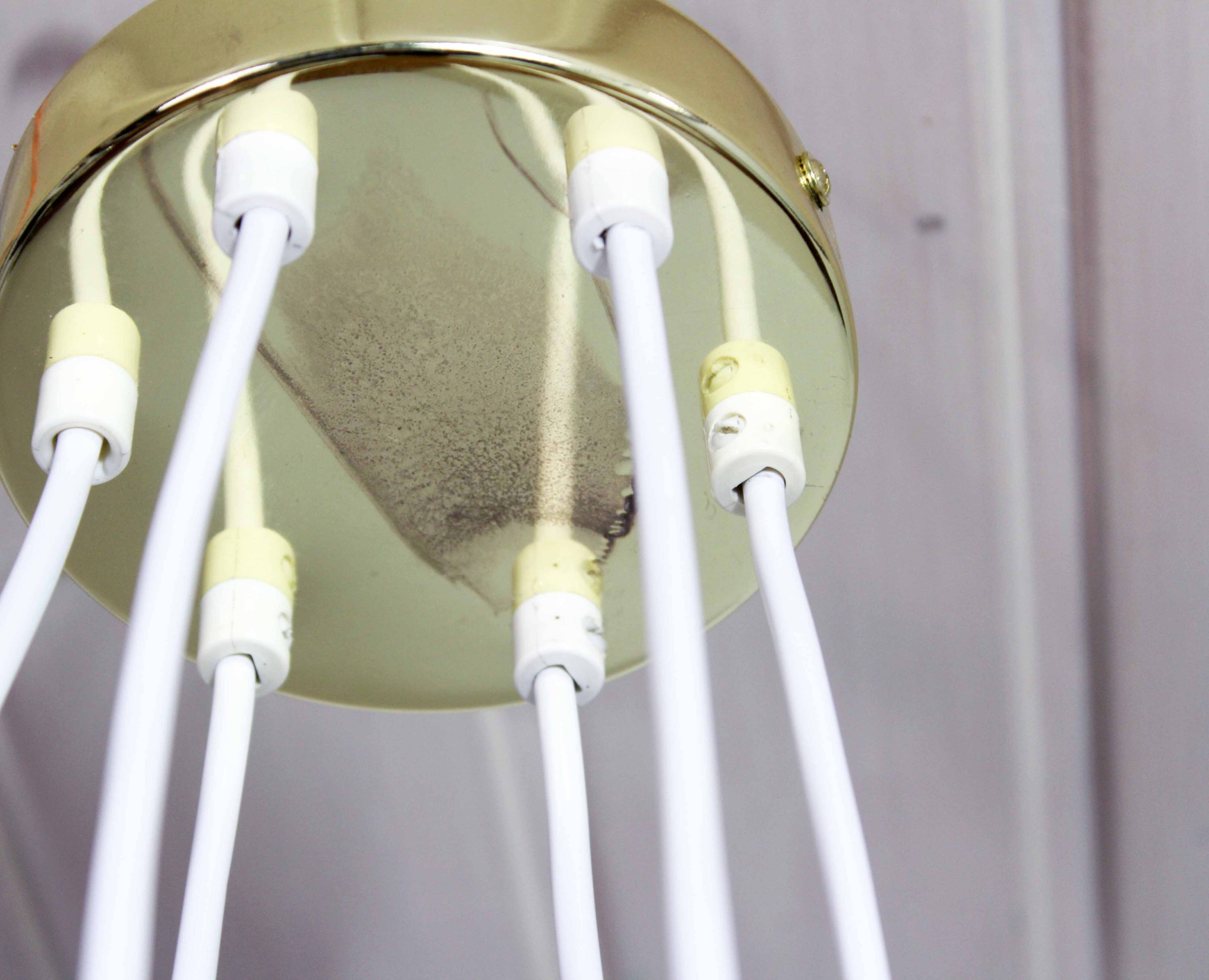 Lustre en laiton années 70