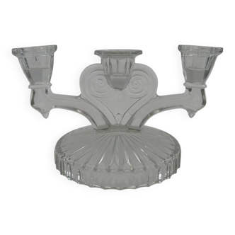 Glass candle holder