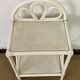 Vintage rattan side table / bedside table