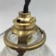 Holophane glass pendant light