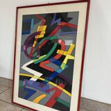 Screen print by Ugo Nespolo (1941 - ) - SIXTEEN TONS