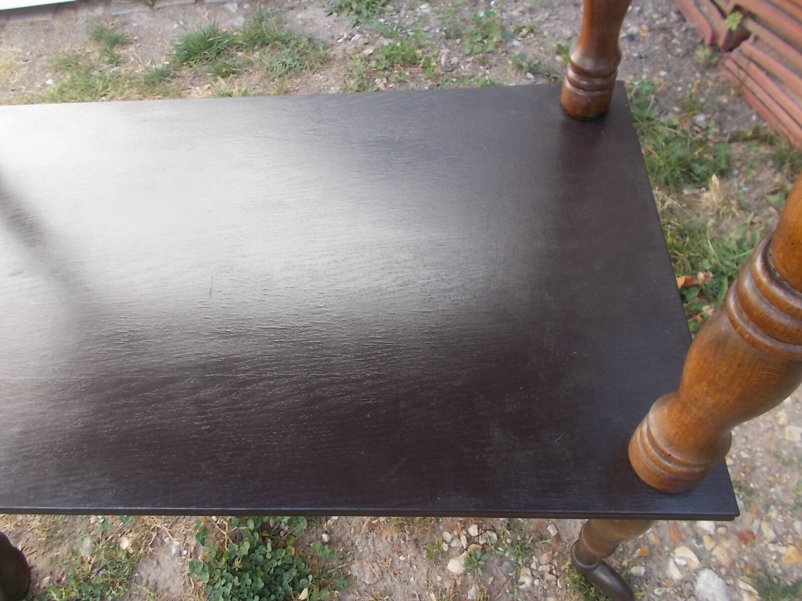 Wooden rolling table