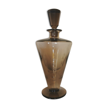 Crafe vintage ronde verre fumé