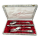 Coffret écrin 4 couverts Cailar Bayard métal argenté poinçons