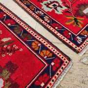 Small vintage decorative kilim rug 77x81 cm